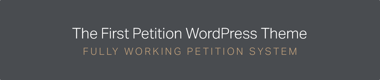 Petition WeChange - One Page WordPress Theme - 1