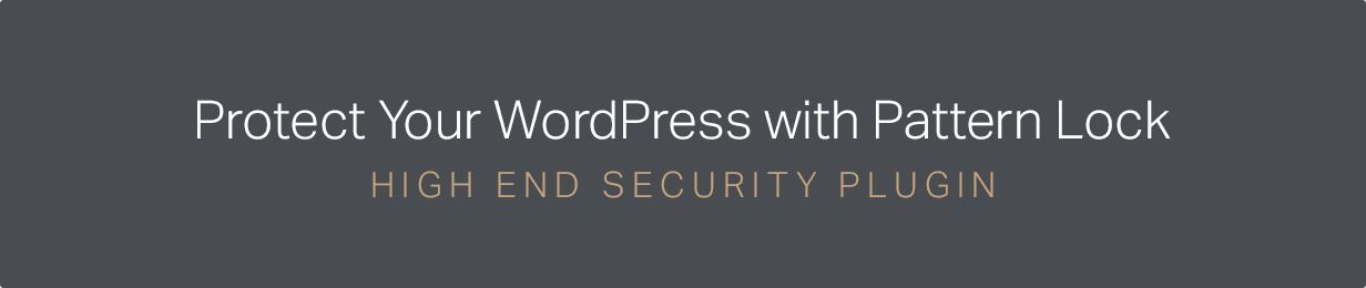 Secure Pattern Lock - WordPress Security Login Plugin - 1