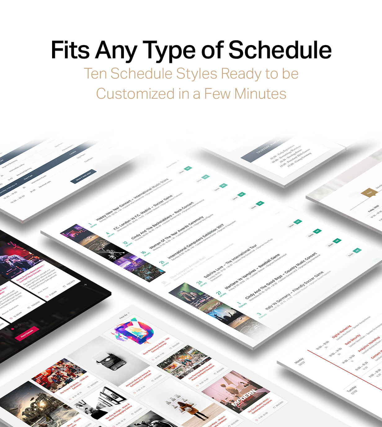 Events Schedule WordPress Events Calendar Plugin PRODUCT MANAGER